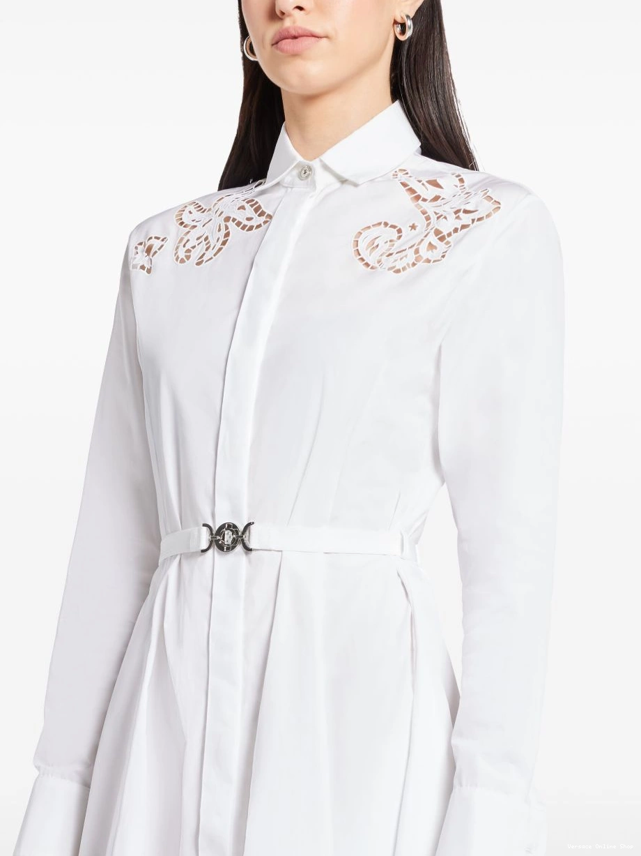 Affordable Sangallo Women dress embroidered Versace shirt 0804